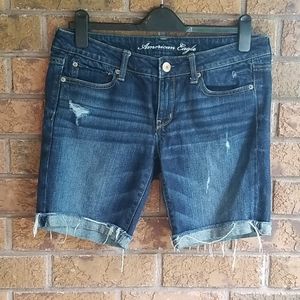 American Eagle Stretchy Distressed Jean Shorts
